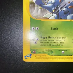 Pokemon Card - Heracross - Skyridge 64/144 NON HOLO E READER VINTAGE - Image 3