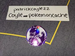 Mewtwo Purple Holo & White Jumbo Pokemon Coin NM - Image 1