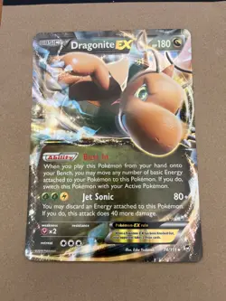 2014 Pokemon XY Furious Fists Dragonite EX Jumbo Promos #74/111 - Image 1