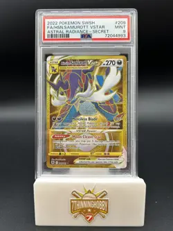 FA HISUIAN SAMUROTT VSTAR PSA 9 2022 POKEMON SWSH #209 ASTRAL RADIANCE SECRET 73 - Image 1