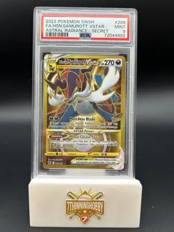 FA HISUIAN SAMUROTT VSTAR PSA 9 2022 POKEMON SWSH #209 ASTRAL RADIANCE SECRET 73 - Image 3