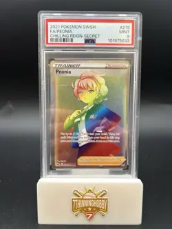 Peonia 219/198 Swsh06: Chilling Reign Holo Rainbow Secret Rare NM Pokemon 2021 - Image 1