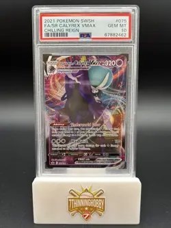 Shadow Rider Calyrex VMax 75/198 Full Art GEM MINT PSA 10 Pokemon Chilling Reign - Image 1