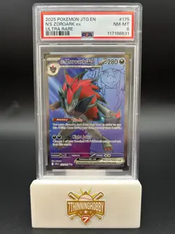 Pokemon N's Zoroark EX Journey Together 175/159 Ultra Rare PSA 8 NM-MT - Image 1