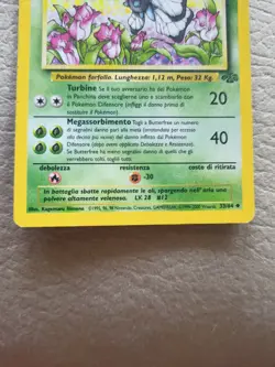 Butterfree Carta Pokemon ITA NON COMUNE JUNGLE 33/64 - Image 2