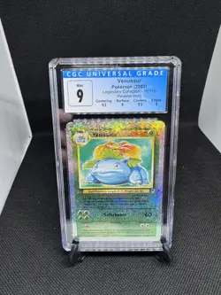 2002 POKEMON LEGENDARY COLLECTION REVERSE HOLO 18/110 VENUSAUR CGC 9 Subgrades - Image 1