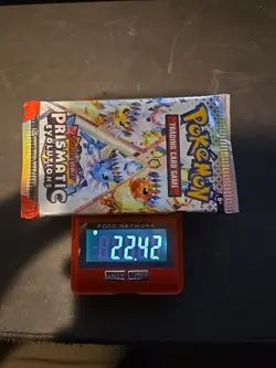 22.42g HEAVY Prismatic Evolutions Pokemon Sealed Booster Pack New - Image 1