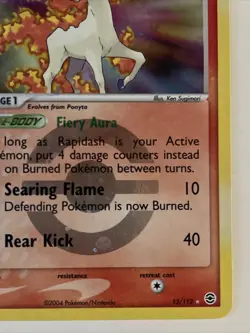 Pokemon TCG Rapidash EX FireRed & LeafGreen 13 Holo Holo Rare - Image 3