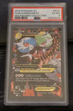 2016 POKEMON XY GENERATIONS RADIANT COLL #RC31 FULL ART/M GARDEVOIR EX PSA 6 - Image 1