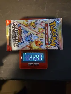 22.41g HEAVY Prismatic Evolutions Pokemon Sealed Booster Pack New - Image 1