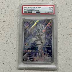 2025 POKEMON JTG EN-JOURNEY TOGETHER ILLUSTRATION RARE #167 N'S RESHIRAM PSA 9 - Image 1