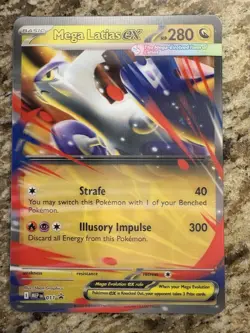 JUMBO Pokemon MEGA EVOLUTION Mega Latias ex Black Star Promo 011 Lenticular JUMB - Image 1