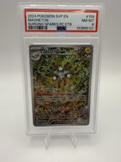 Pokemon TCG Magneton SVP 159 Pokemon Center Promo Graded - Image 1