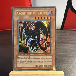Yugioh: Archfiend Of Gilfer - JMP-EN003 - Ultra Rare - Limited Ed MP+BONUS HOLO - Image 1