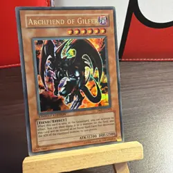 Yugioh: Archfiend Of Gilfer - JMP-EN003 - Ultra Rare - Limited Ed MP+BONUS HOLO - Image 3