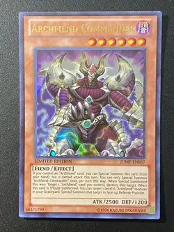 YuGiOh! - Archfiend Commander JUMP-EN067 Ultra Rare Limited Edition Near Mint - Image 1