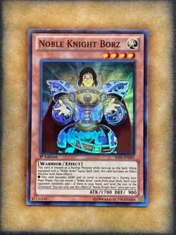 Yugioh Noble Knight Borz SHSP-EN085 Super Rare 1st Ed NM - Image 1