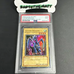 2003 PSA 9 MINT Yugioh Luster Dragon MFC-058 1st Edition ULTRA RARE - Image 1