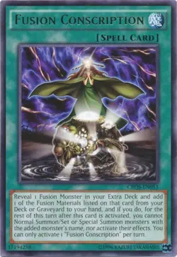 Fusion Conscription - CROS-EN053 - Rare - Unlimited Edition - Moderately Played - Image 1