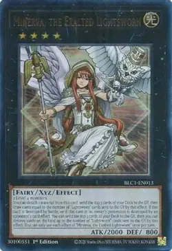 Yugioh! LP Minerva, the Exalted Lightsworn - BLC1-EN013 - Ultra Rare - 1st Editi - Image 1