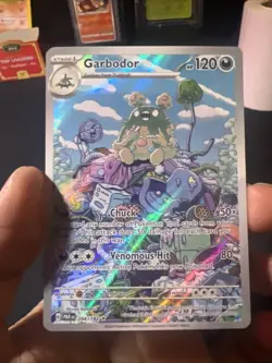 Pokemon TCG Garbodor 204/182 Holo Illustration Rare Card, Paradox Rift - Image 1