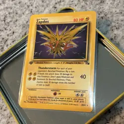 1st Edition Zapdos 30/62 | Fossil 1999 WOTC | Pokemon TCG LP LEGENDARY CARD!! ?? - Image 2
