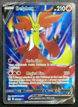 Delphox V 173/196 Sword And Shield: Lost Origin Full Art Pokemon Card - Image 1