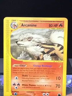 Pokemon Card Arcanine 3/144 Skyridge Set Non Holo Rare Near Mint - Image 2