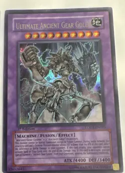 Ultimate Ancient Gear Golem Ultra Rare 1st Edition Yugioh Card LODT-EN043 VLP - Image 2