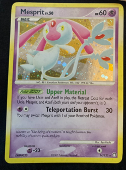 Mesprit 14/123 Holo Rare Mysterious Treasures 2007 - Pokemon Card TCG NM/LP - Image 1