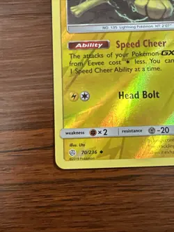 Jolteon Uncommon Reverse Holo Card 70/236 Sm-Cosmic Eclipse Pokemon TCG 2019 - Image 5