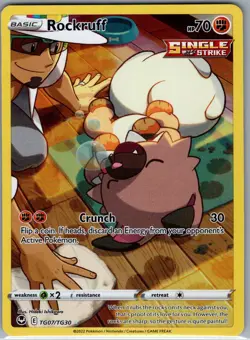 Rockruff TG07/TG30 SWSH12: Silver Tempest Trainer Gallery - Pokemon Card - NM - Image 1