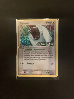 Vigoroth 50/107 Stamped UC Reverse Holo Pokemon TCG Card Deoxys - Image 1