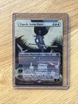 Elspeth, Storm Slayer (Borderless) Tarkir: Dragonstorm FOIL - Image 1