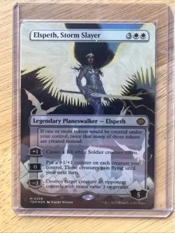 Elspeth, Storm Slayer (Borderless) Tarkir: Dragonstorm FOIL - Image 2