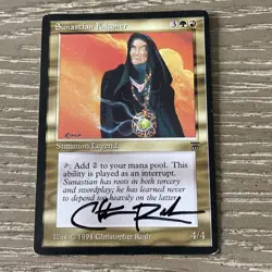 Sunastian Falconer MTG Legends Signed by Artist Christopher Rush Vintage Rare - Image 1