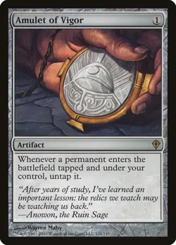MTG - Amulet of Vigor - Fanart Worldwake - EDH / Playtest - Image 1