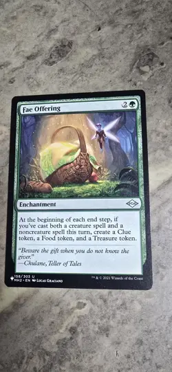 Fae Offering The List Reprints Regular Enchantment Uncommon MTG NM - Image 1
