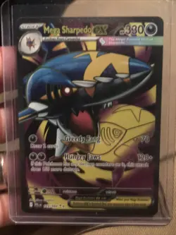 Mega Sharpedo ex 113/094 Pokemon TCG Me02: Phantasmal Flames Full Art Holo 113 - Image 1