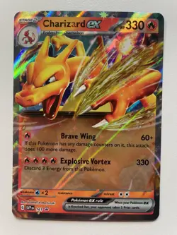 Pokemon TCG: 2024 Scarlet & Violet Black Star Promo Charizard EX (SVP 161) - Image 1