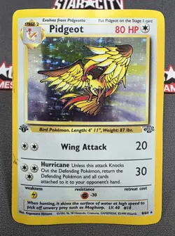 1999 Pokemon 1st Edition Jungle- DAMAGED -HOLO Pidgeot #8/64 - Image 1