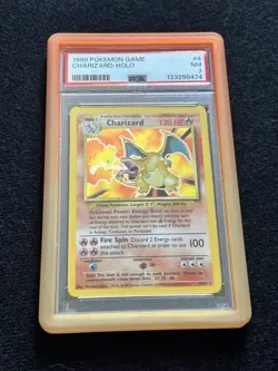 1999 Pokemon CHARIZARD 4/102 Base Set - Unlimited Holo | English PSA 7 - Image 1