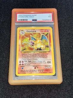 1999 Pokemon CHARIZARD 4/102 Base Set - Unlimited Holo | English PSA 7 - Image 2
