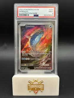 2023 POKEMON SVI EN-SCARLET & VIOLET 207 DONDOZO ILLUSTRATION RARE PSA 9 - Image 1