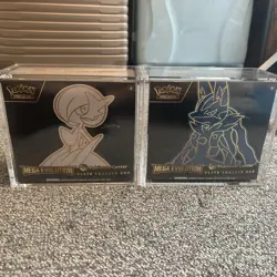 Pokemon Mega Evolutions Pokemon Center ETB PAIR Gardevoir And Lucario W/Acrylic - Image 1