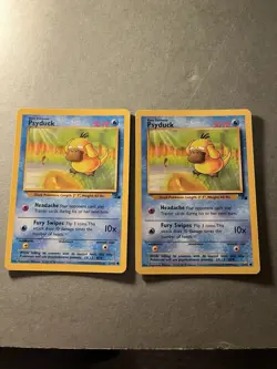 Pokemon TCG Psyduck Lot of 2 53/62 Fossil Set Vintage 1999 WOTC NM - Image 1