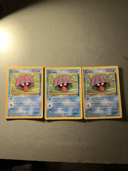 Pokemon TCG Shellder Lot of 3 54/62 Fossil Set Non-Holo Common NM Wotc - Image 1