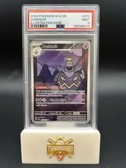 2024 POKEMON SFA EN-SHROUDED FABLE ILLUSTRATION RARE #070 DUSKNOIR PSA 9 - Image 1
