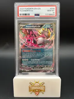 2024 Pokemon Shrouded Fable: Fezandipiti EX #38/64 Ultra Rare Holo PSA 10 - Image 1