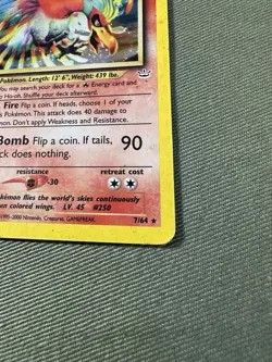 Pokemon TCG Ho-oh 🔥 Neo Revelation 7/64 Holo 1st Edition Holo Rare HP - Image 4